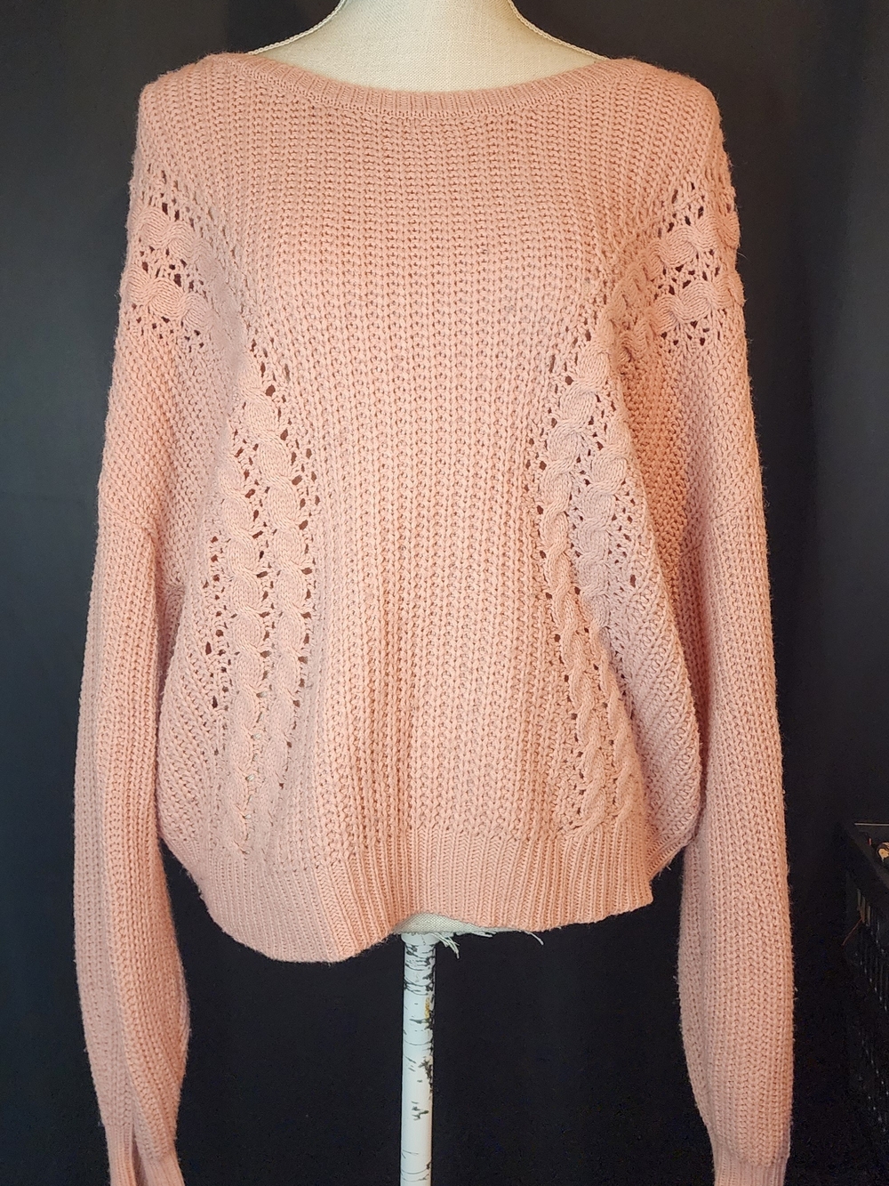 No Boundaries XXXL Mauve Pull On Sweater